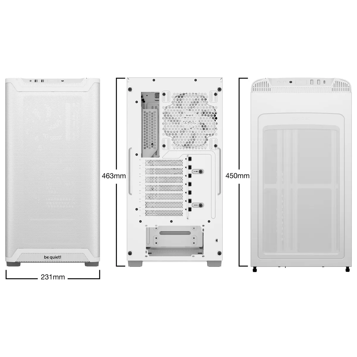 Корпус be quiet! Pure Base 501 Airflow White (BG075) - мініатюра 7