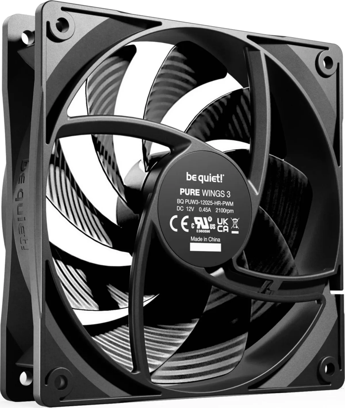 Вентилятор be quiet! Pure Wings 3 120mm PWM High-Speed Black (BL106) - мініатюра 2