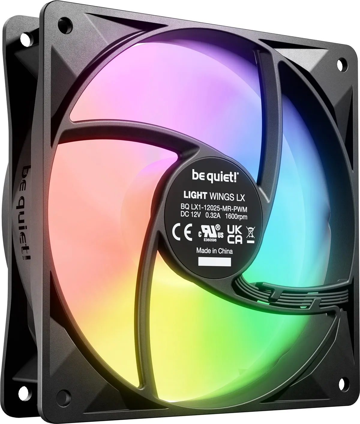 Вентилятор be quiet! Light Wings LX 120mm PWM Black (BL120) - мініатюра 2