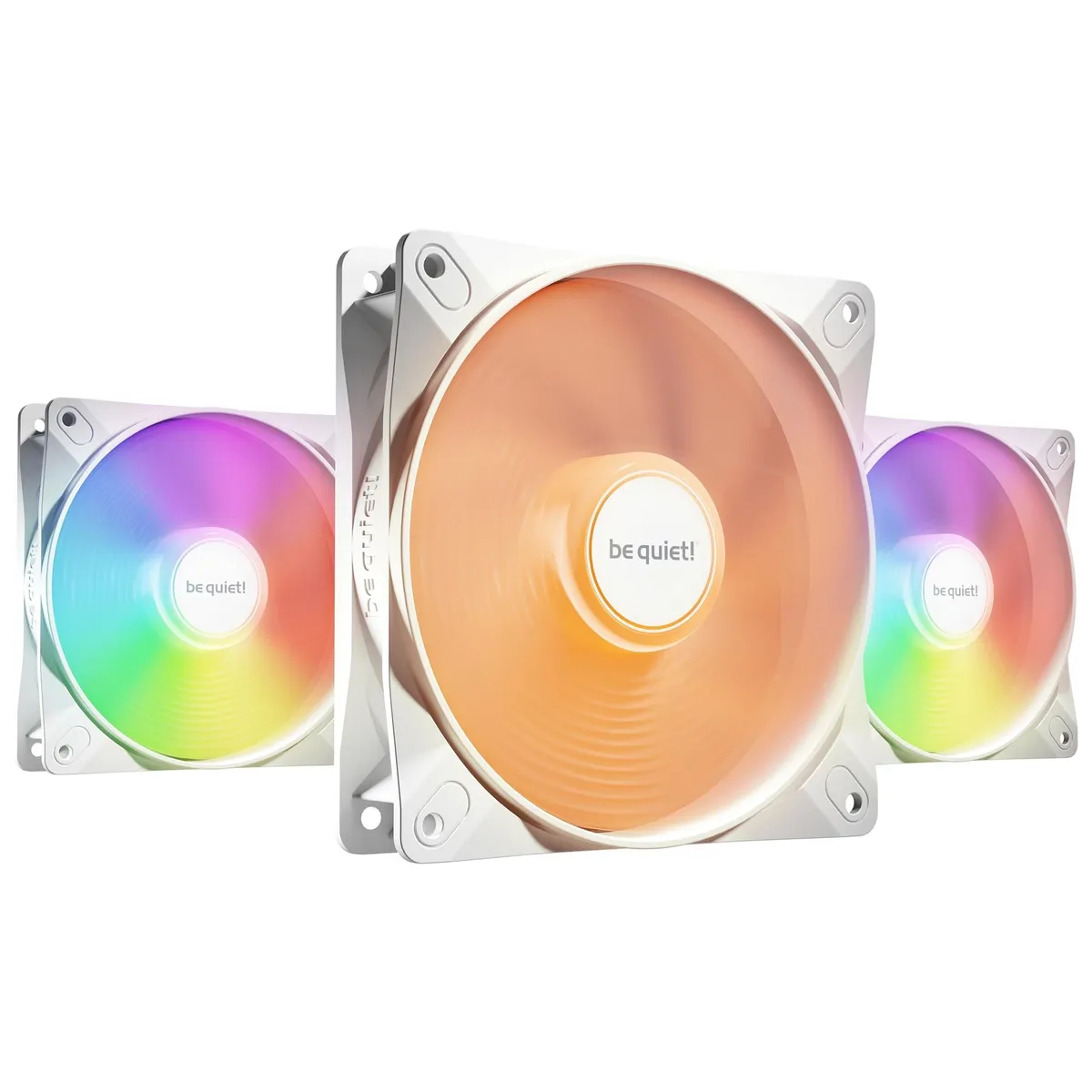 Вентилятор be quiet! Light Wings LX 120mm PWM 3-Pack White (BL122) - зображення 1