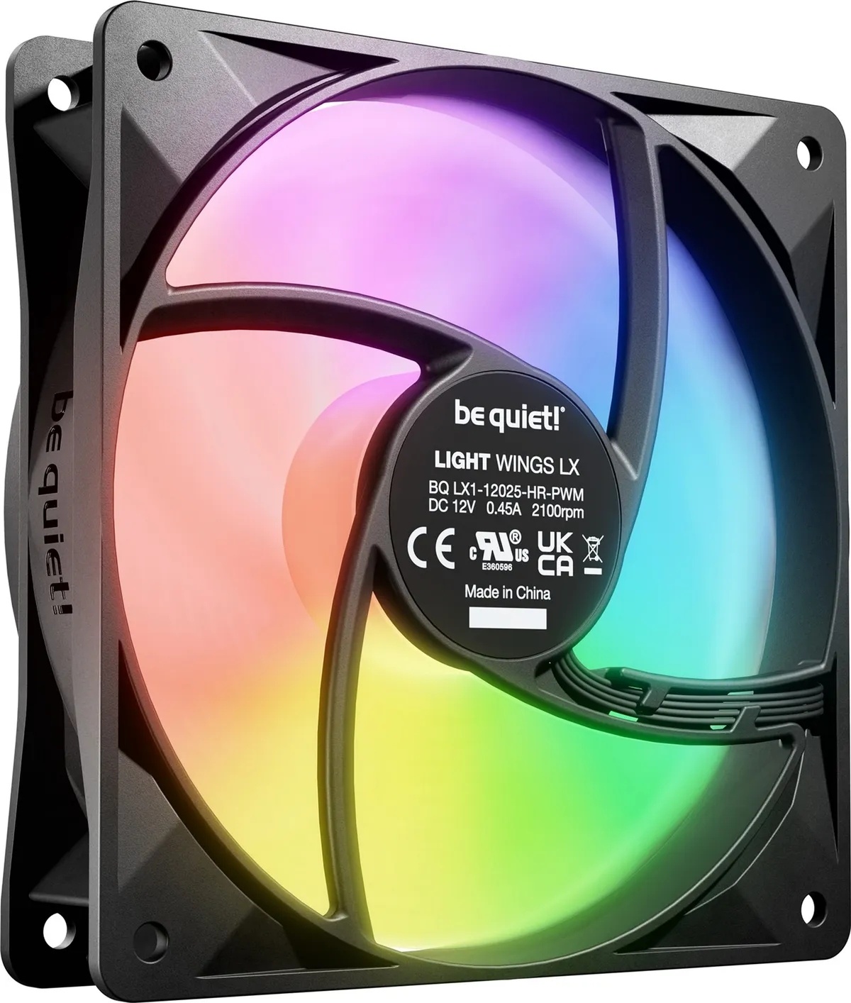 Вентилятор be quiet! Light Wings LX 120mm PWM High-Speed Black (BL123) - мініатюра 2