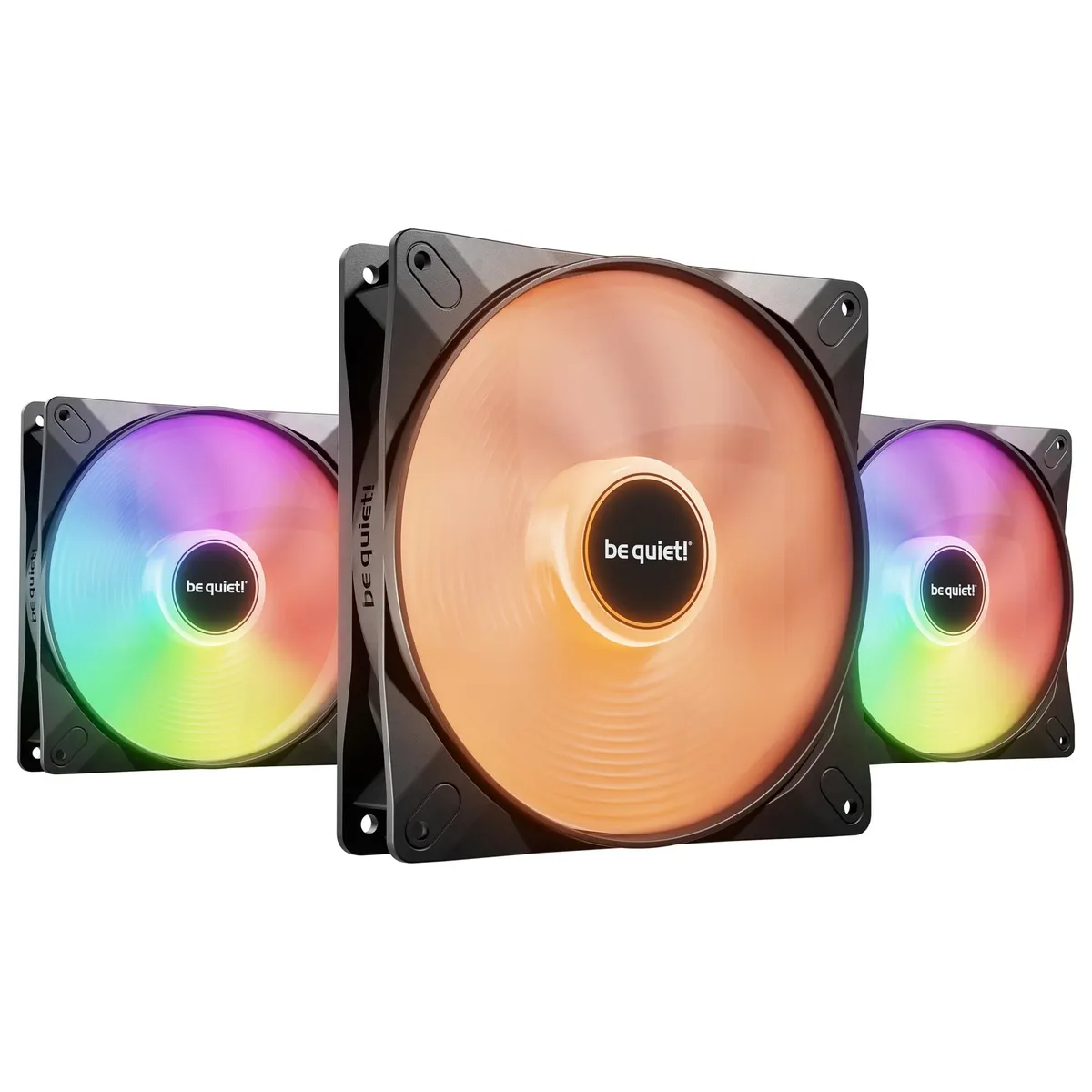 Вентилятор be quiet! Light Wings LX 140mm PWM 3-Pack Black (BL127) - зображення 1