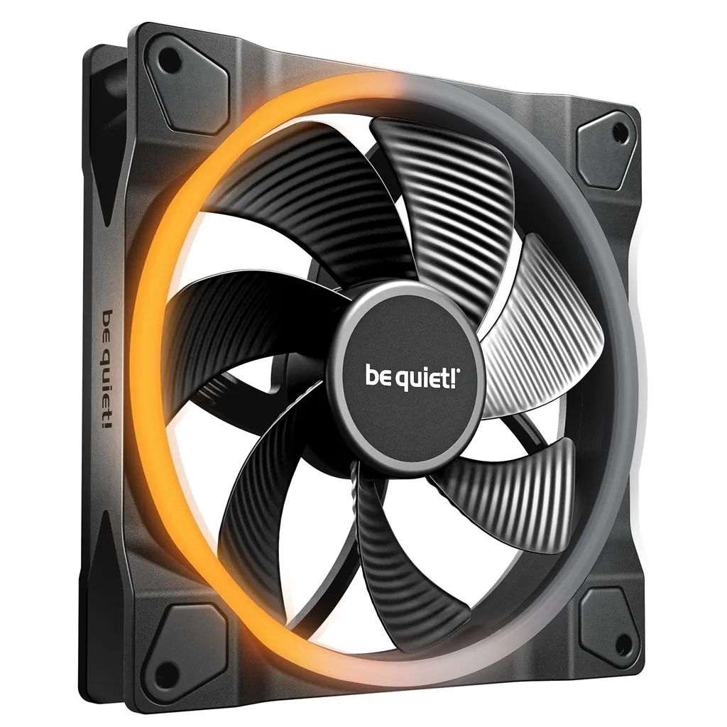 Вентилятор be quiet! Light Wings 140mm PWM Reverse Black (BL134) - зображення 1