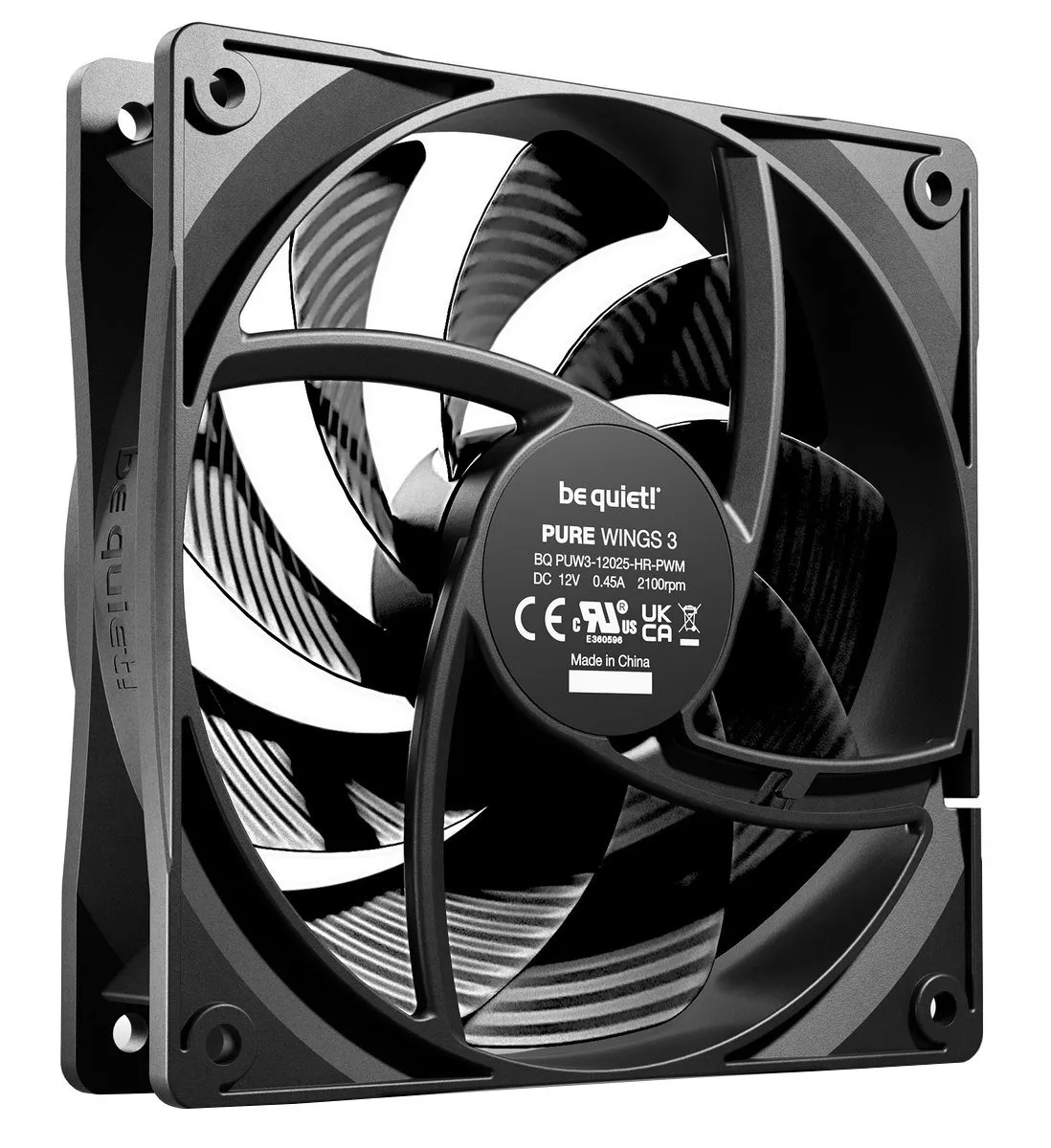 Вентилятор be quiet! Pure Wings 3 120mm PWM High-Speed 3-Pack Black (BL140) - мініатюра 2
