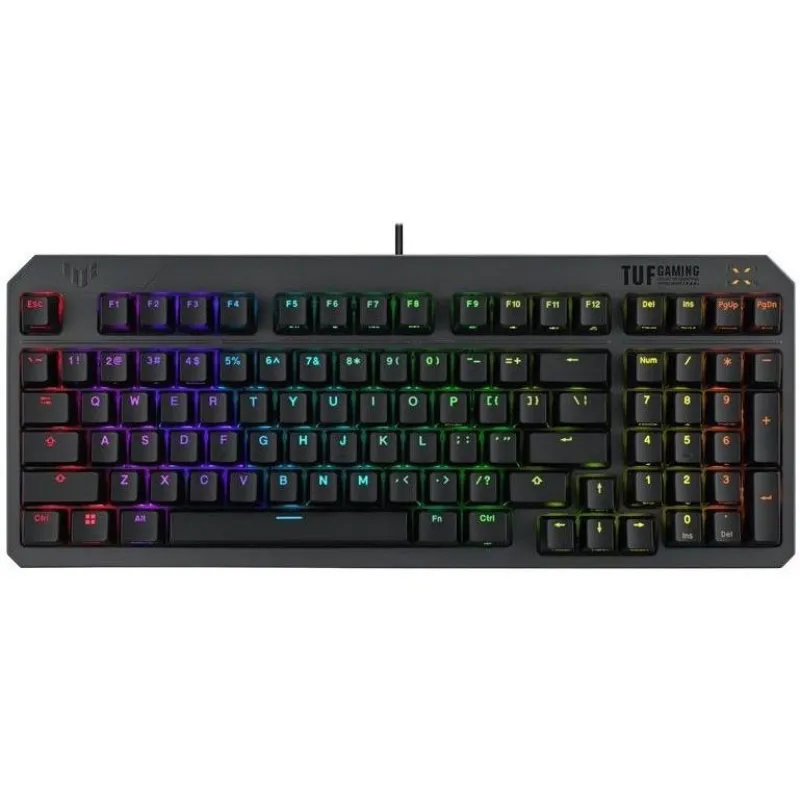 Клавiатура Asus TUF Gaming K3 Gen II Opti-Mech RGB 97key Switches ABS Black (90MP0390-BKMA00)_promo - зображення 1