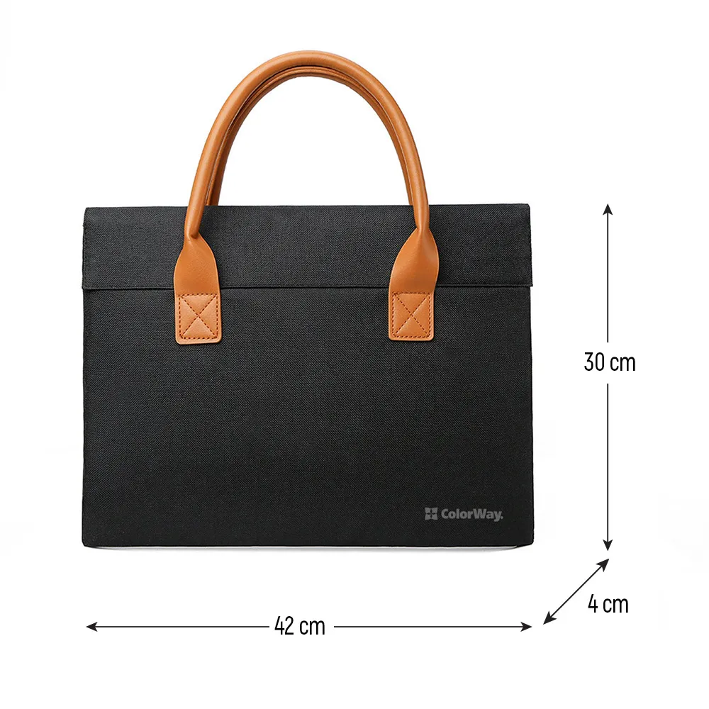 Сумка для ноутбука ColorWay Stylish 15.6 Black (CW-LBS156-BK) - зображення 1