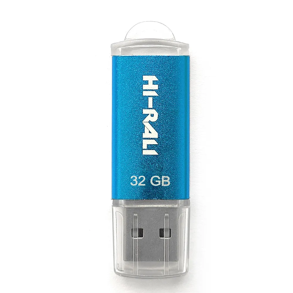 Флеш-накопичувач USB 32GB Hi-Rali Rocket Series Blue (HI-32GBVCBL) - зображення 1