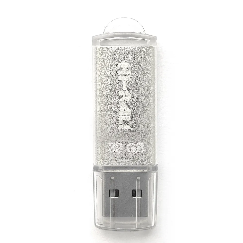 Флеш-накопичувач USB 32GB Hi-Rali Rocket Series Silver (HI-32GBVCSL) - зображення 1