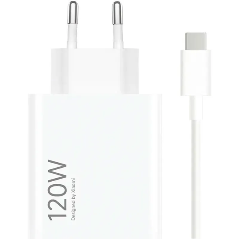 Зарядний пристрій Xiaomi 120W HyperCharge Combo USB-A White (BHR9462EU) + кабель Type-C - зображення 1
