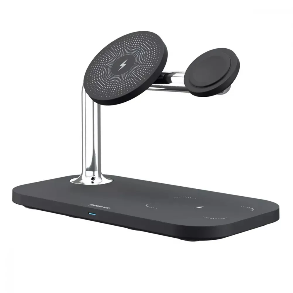 Бездротовий зарядний пристрій Proove Magnetic Field 3in1 15W Black (WSMF15010001) - зображення 1