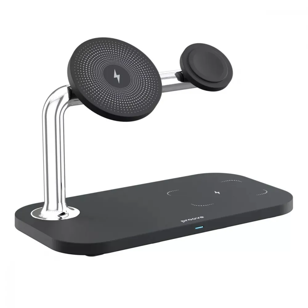 Бездротовий зарядний пристрій Proove Magnetic Field 3in1 15W Black (WSMF15010001) - мініатюра 3