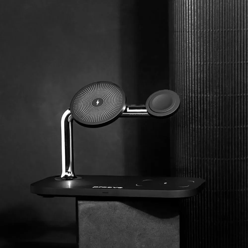 Бездротовий зарядний пристрій Proove Magnetic Field 3in1 15W Black (WSMF15010001) - мініатюра 7