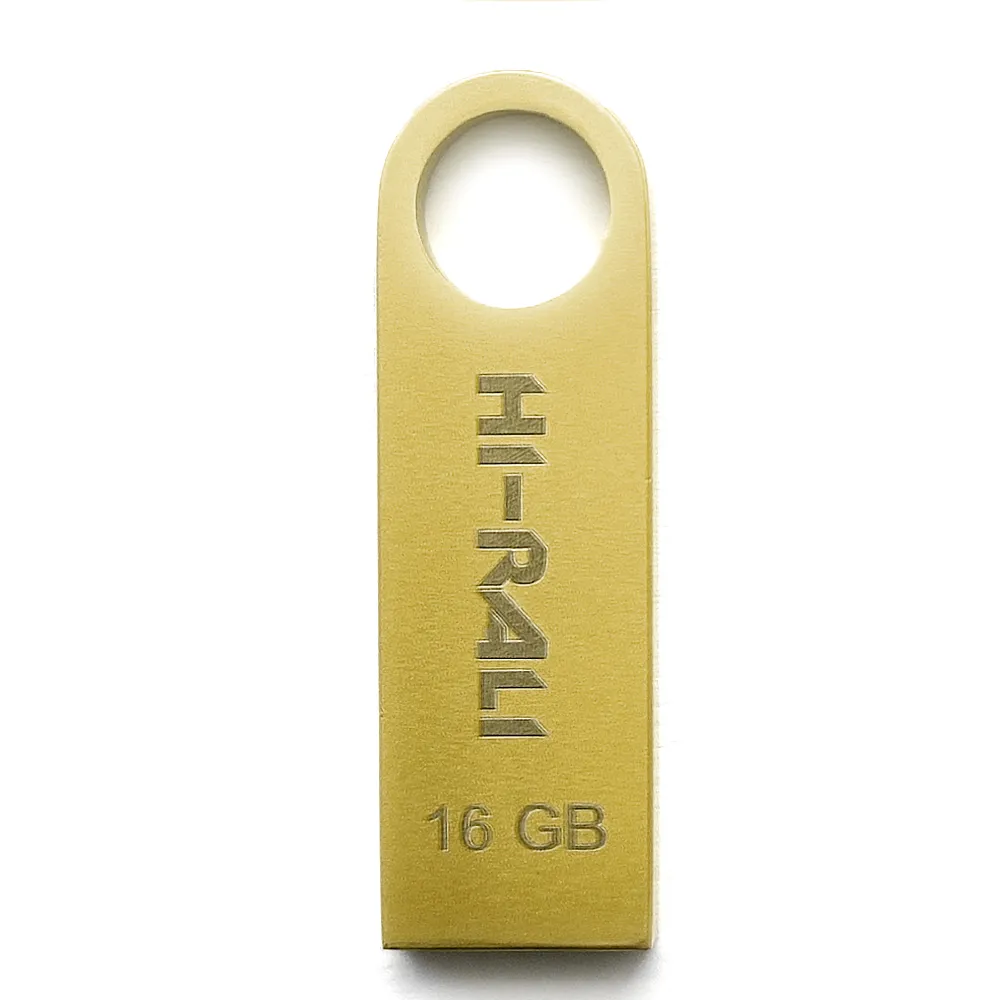Флеш-накопичувач USB 16GB Hi-Rali Shuttle Series Gold (HI-16GBSHGD) - зображення 1