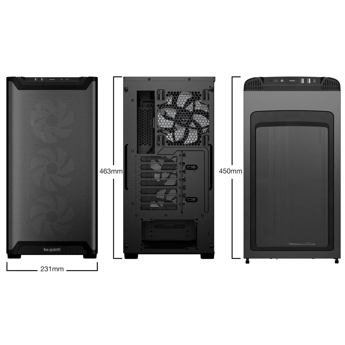 Корпус be quiet! Pure Base 501 LX Black (BGW78) - мініатюра 8