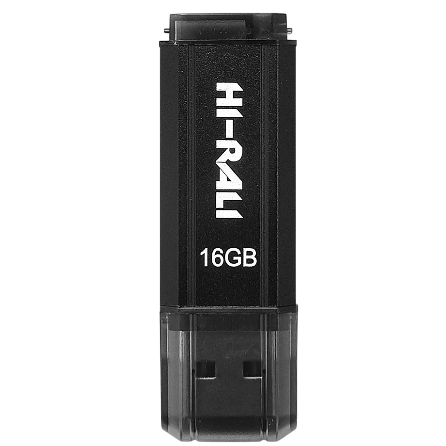 Флеш-накопичувач USB 16GB Hi-Rali Stark Series Black (HI-16GBSTBK) - зображення 1