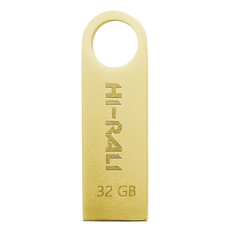 Флеш-накопичувач USB 32GB Hi-Rali Shuttle Series Gold (HI-32GBSHGD) - зображення 1
