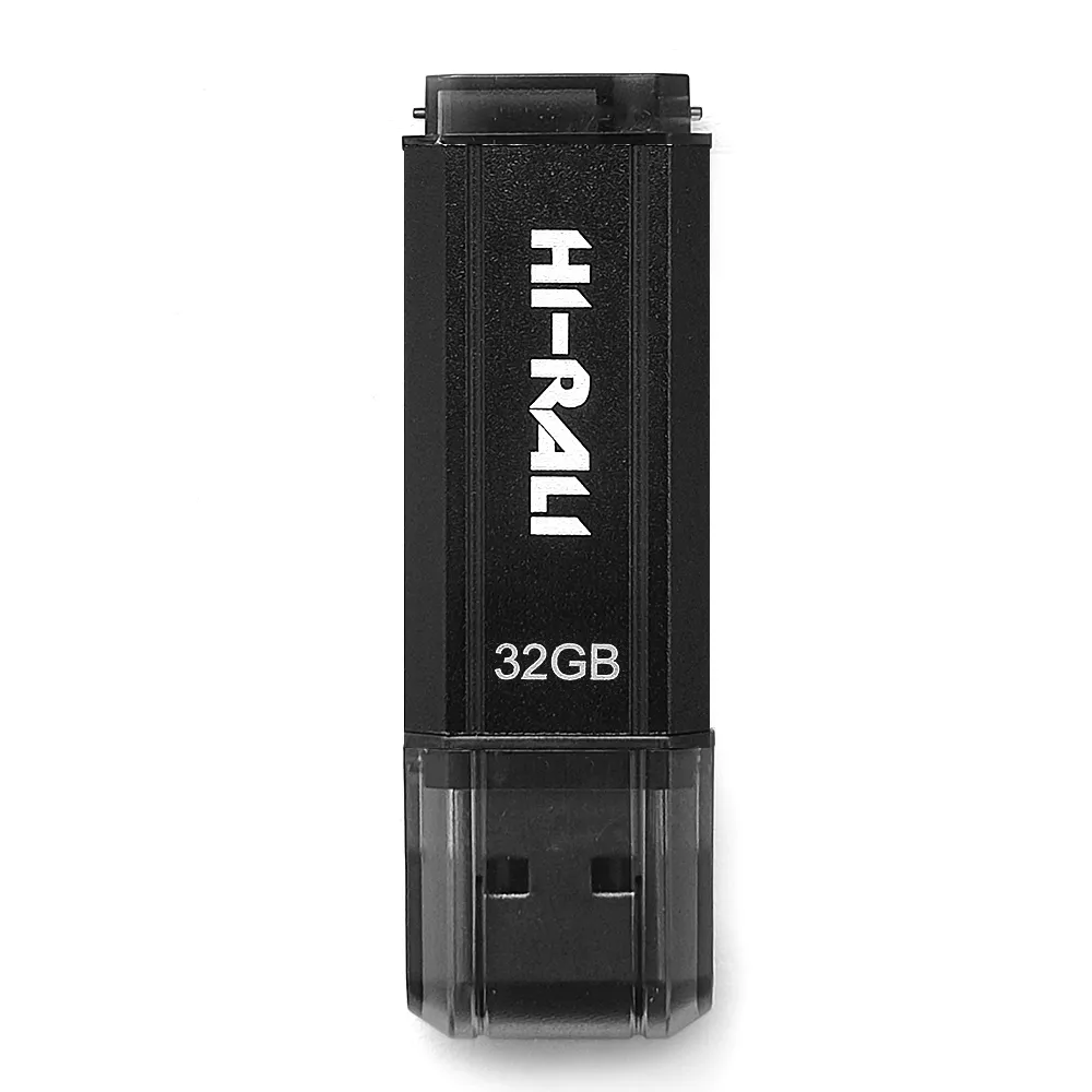 Флеш-накопичувач USB 32GB Hi-Rali Stark Series Black (HI-32GBSTBK) - зображення 1