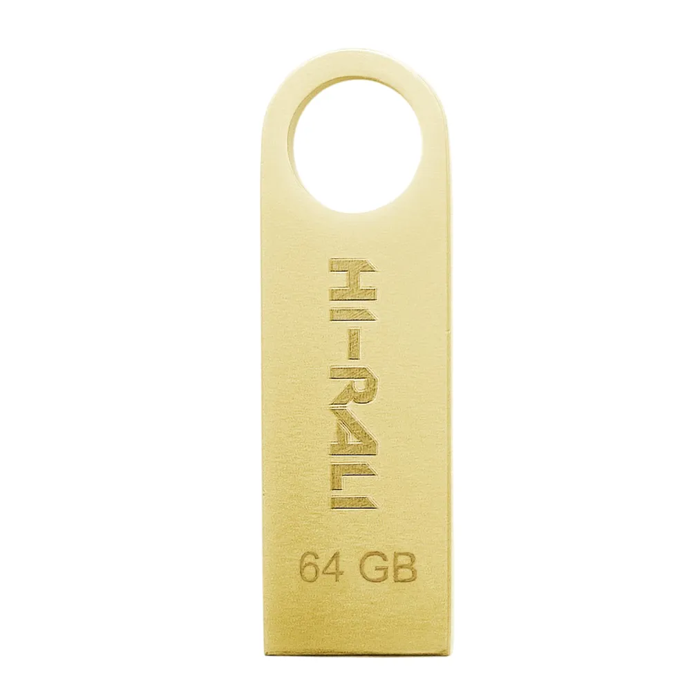 Флеш-накопичувач USB 64GB Hi-Rali Shuttle Series Gold (HI-64GBSHGD) - мініатюра 2