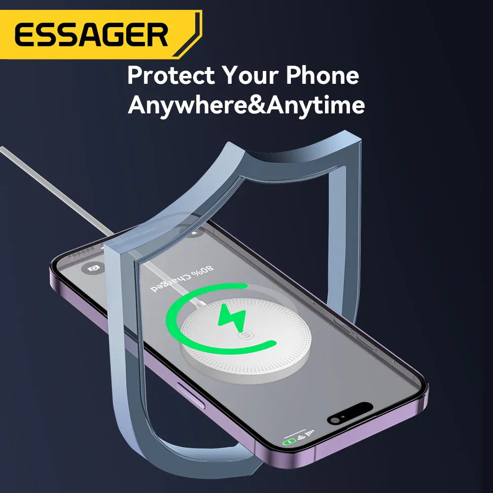 Бездротовий зарядний пристрій Essager Wind 2in1 Wireless Charger 15W White (EWXCX-CF02-Z) - зображення 1