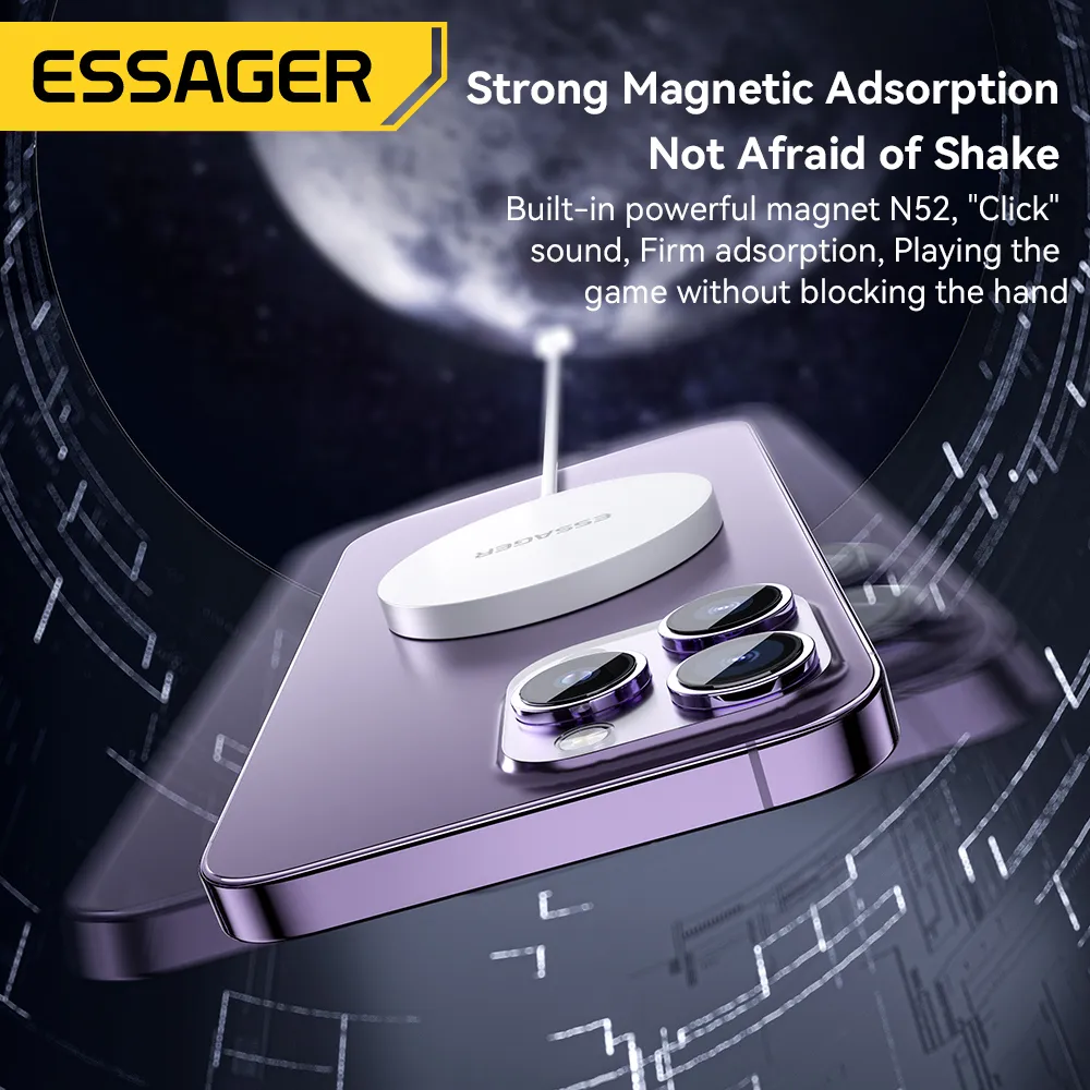 Бездротовий зарядний пристрій Essager Wind 2in1 Wireless Charger 15W White (EWXCX-CF02-Z) - мініатюра 8