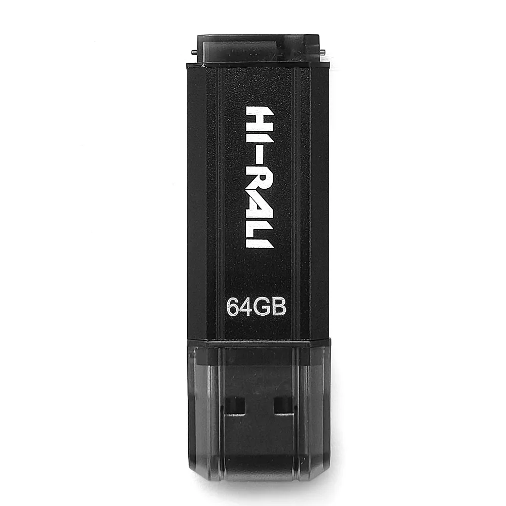 Флеш-накопичувач USB 64GB Hi-Rali Stark Series Black (HI-64GBSTBK) - зображення 1