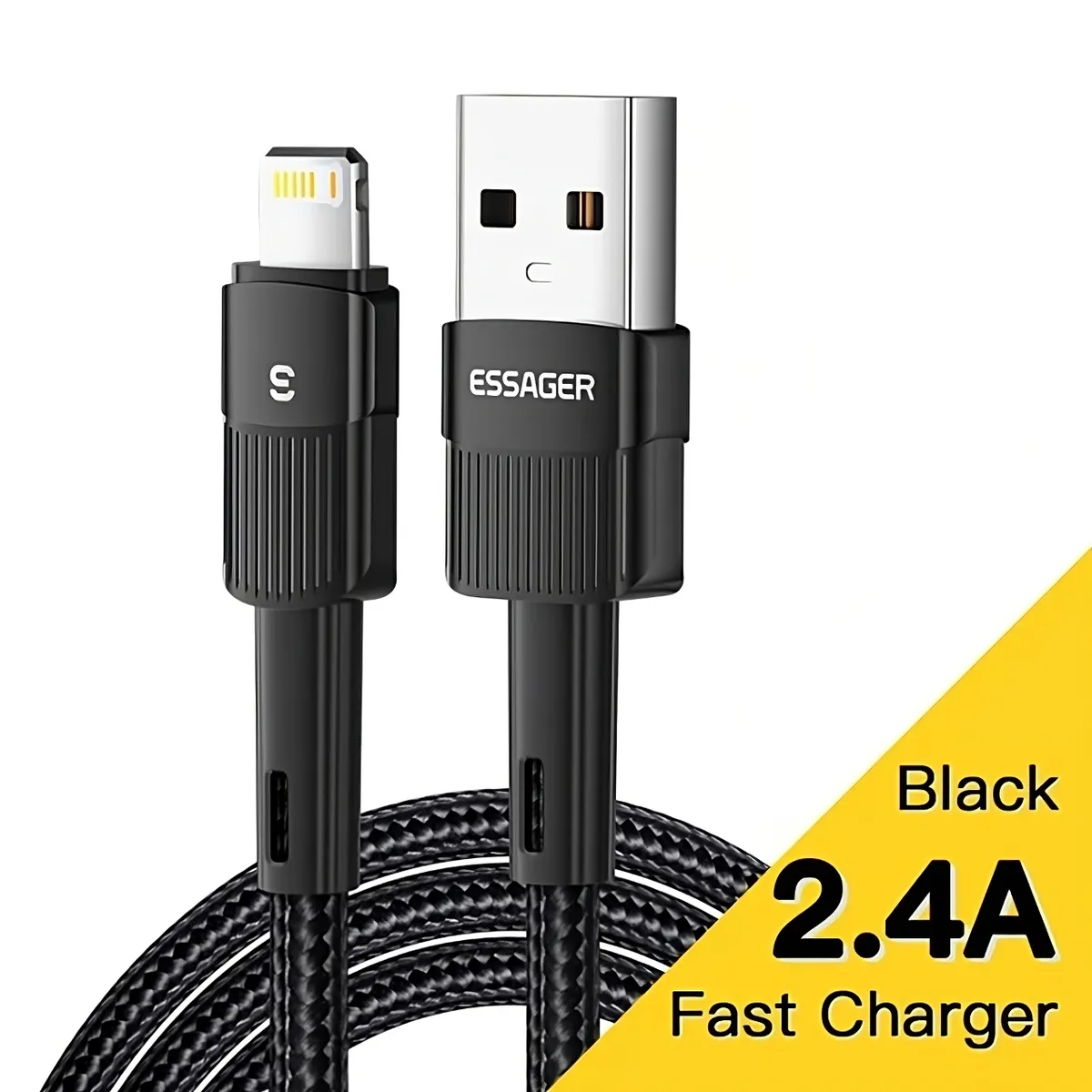 Кабель Essager Star USB - Ligthning (M/M), 1 м Black (EXCL-XC01) - зображення 1