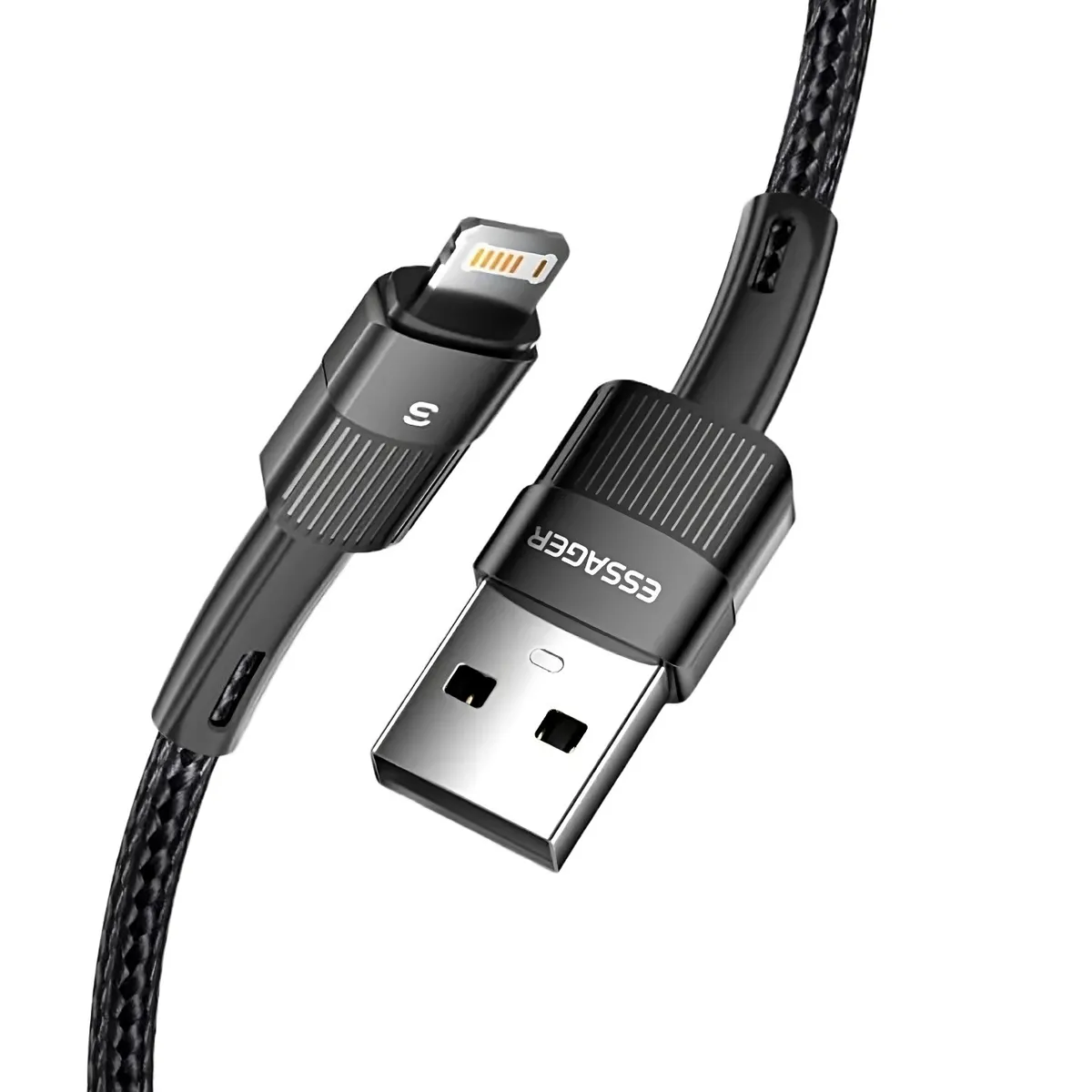 Кабель Essager Star USB - Ligthning (M/M), 1 м Black (EXCL-XC01) - мініатюра 2