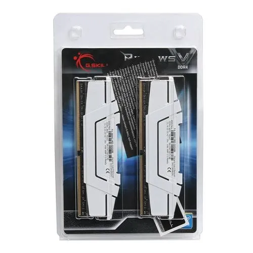 Модуль пам`ятi DDR4 2x16GB/3600 G.Skill Ripjaws V White (F4-3600C18D-32GVW) - мініатюра 4