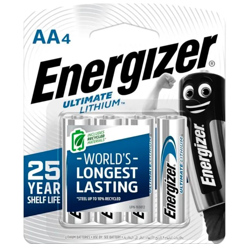 Батарейка Energizer Ultimate Lithium L91 AA 4шт - зображення 1