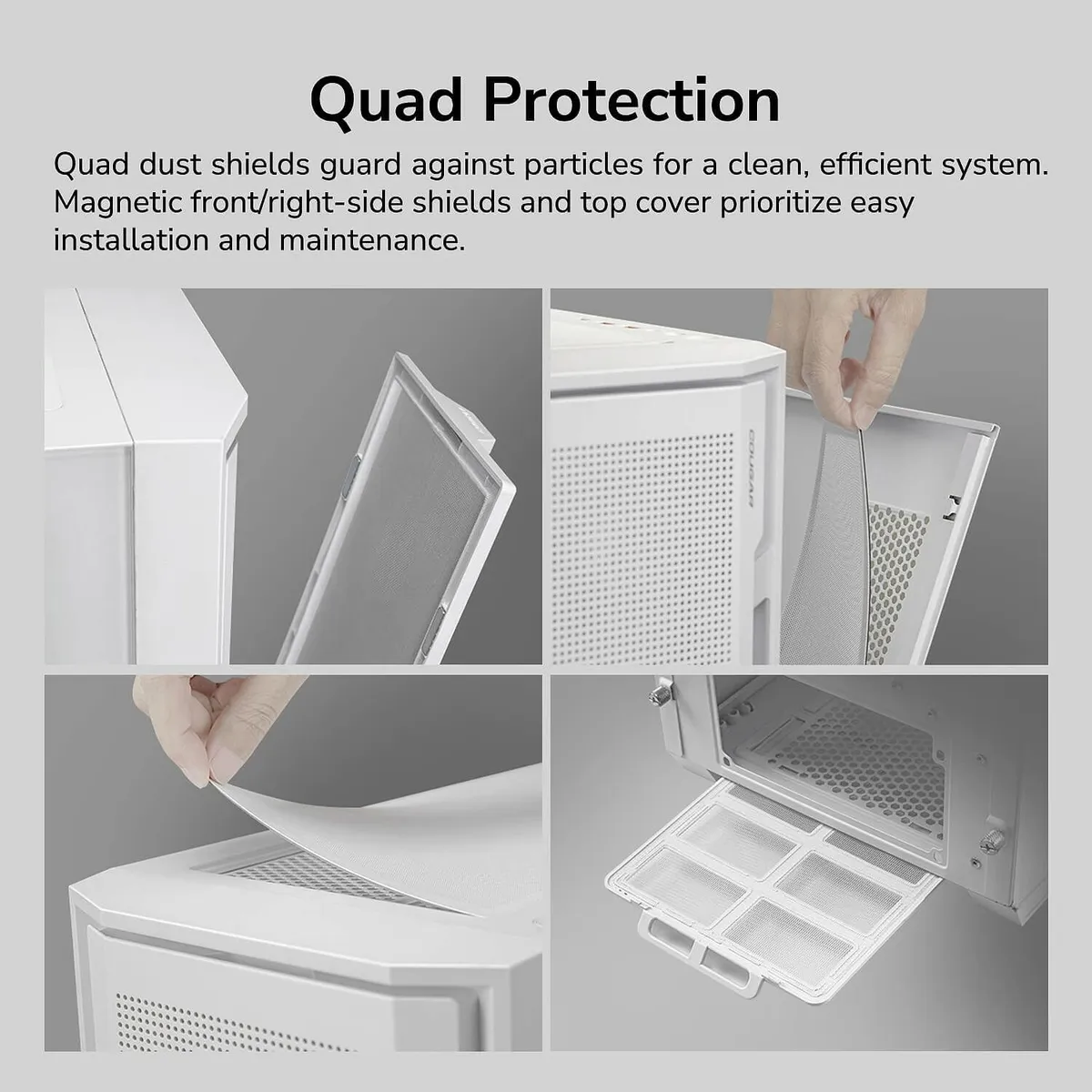 Корпус Cougar Uniface White без БЖ - мініатюра 11