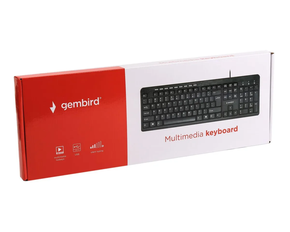 Клавіатура Gembird KB-UM-106-UA Ukr Black - мініатюра 2