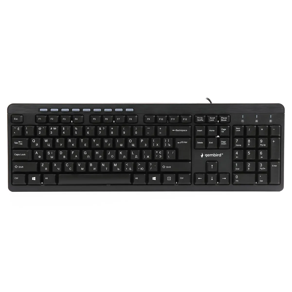 Клавіатура Gembird KB-UM-106-UA Ukr Black - мініатюра 3