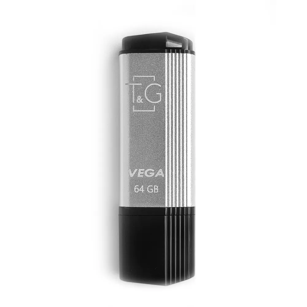 Флеш-накопичувач USB 64GB T&G 121 Vega Series Silver (TG121-64GBSL) - зображення 1