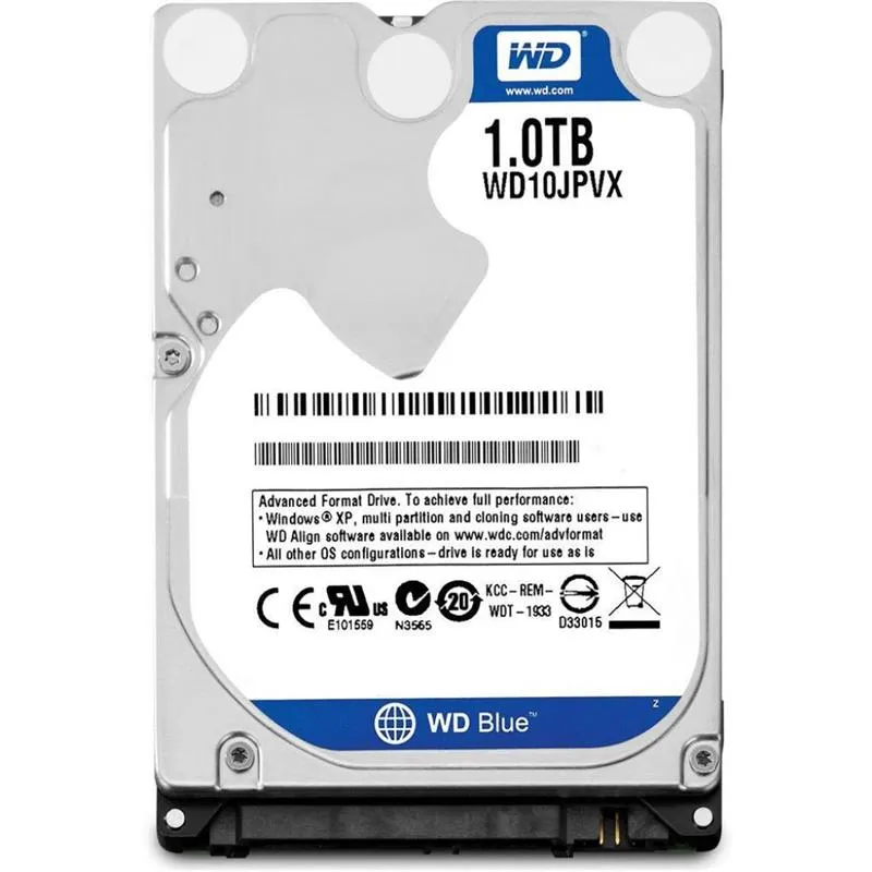 Накопичувач HDD 2.5" SATA 1.0TB WD Scorpio Blue 5400rpm 8MB (WD10JPVX) - зображення 1