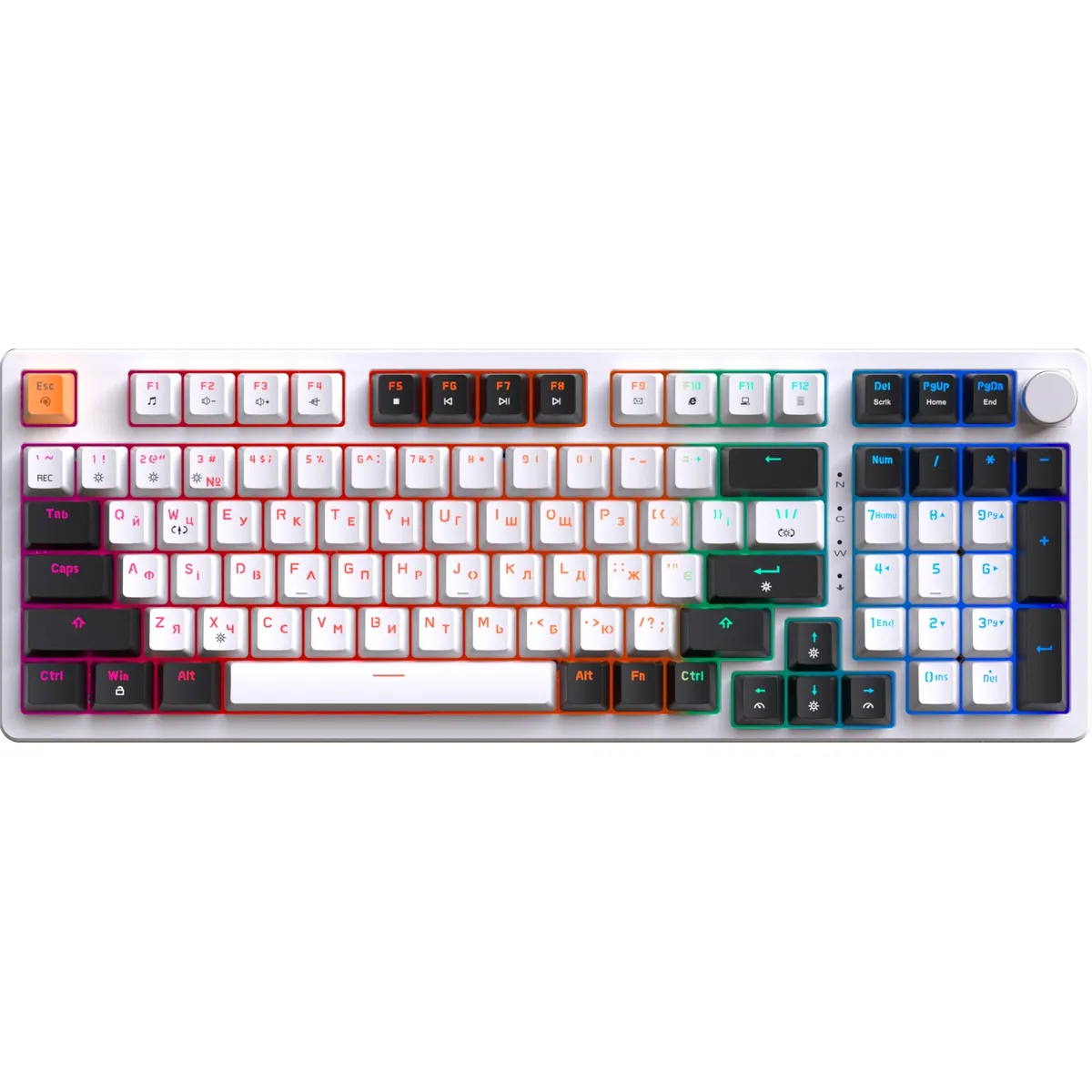 Клавіатура GamePro MK170W Red з Hot-Swap RGB White  - зображення 1