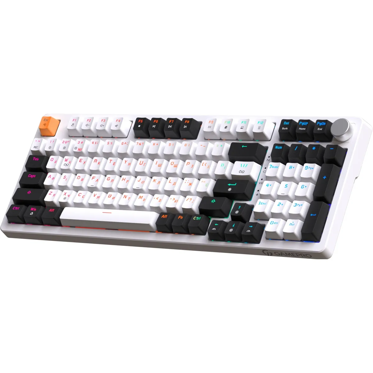 Клавіатура GamePro MK170W Red з Hot-Swap RGB White  - мініатюра 3