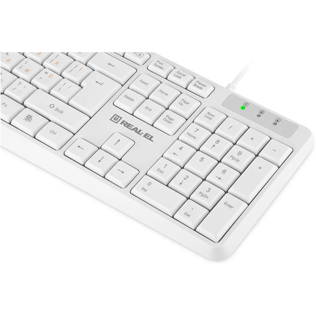 Клавіатура REAL-EL RK-513 White - мініатюра 10