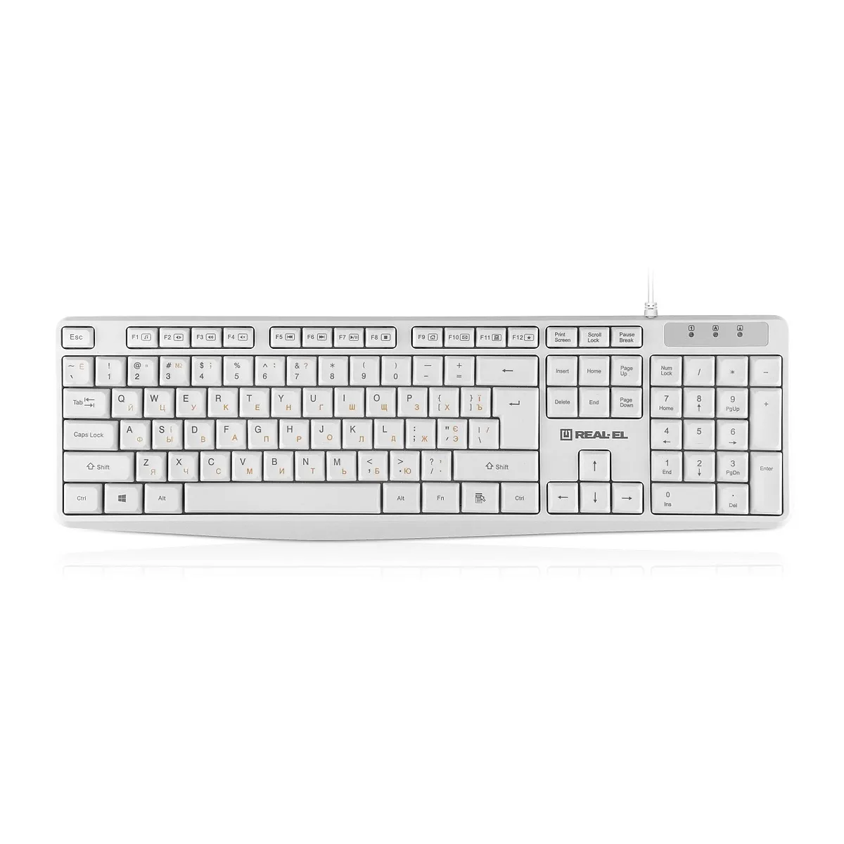 Клавіатура REAL-EL RK-513 White - мініатюра 2