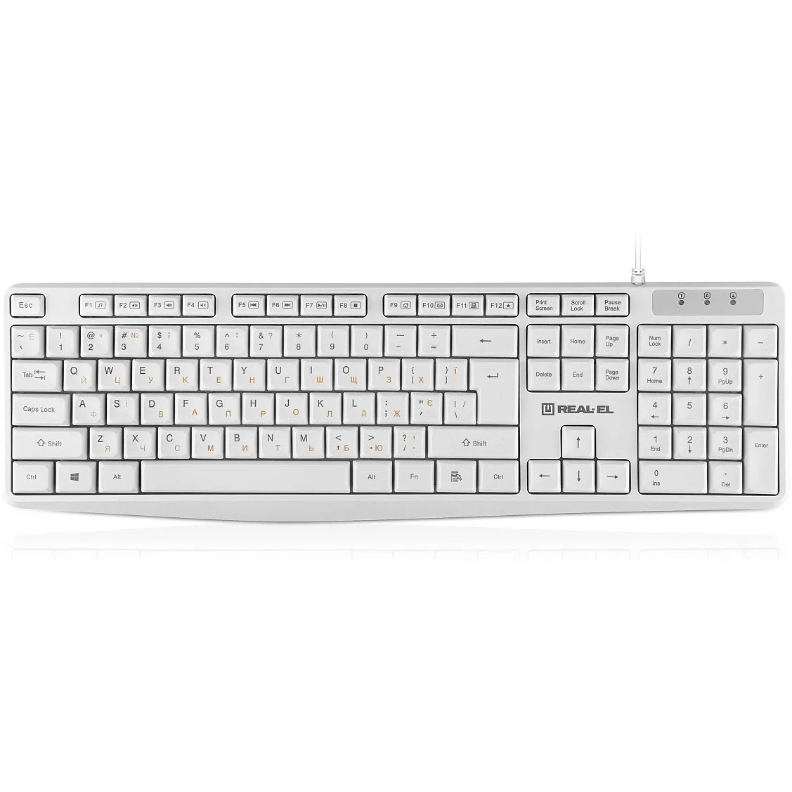Клавіатура REAL-EL RK-513 White - мініатюра 7