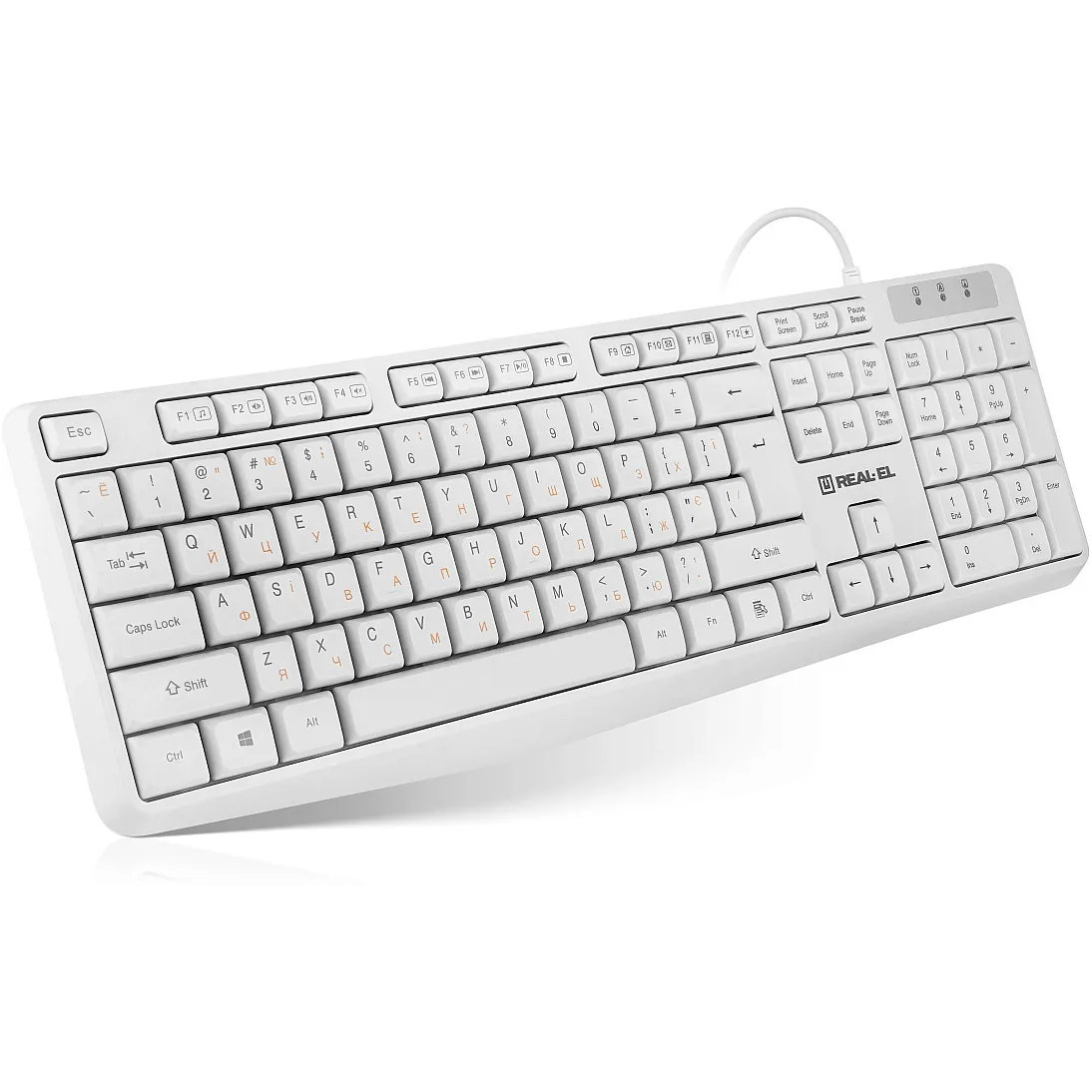 Клавіатура REAL-EL RK-513 White - мініатюра 8