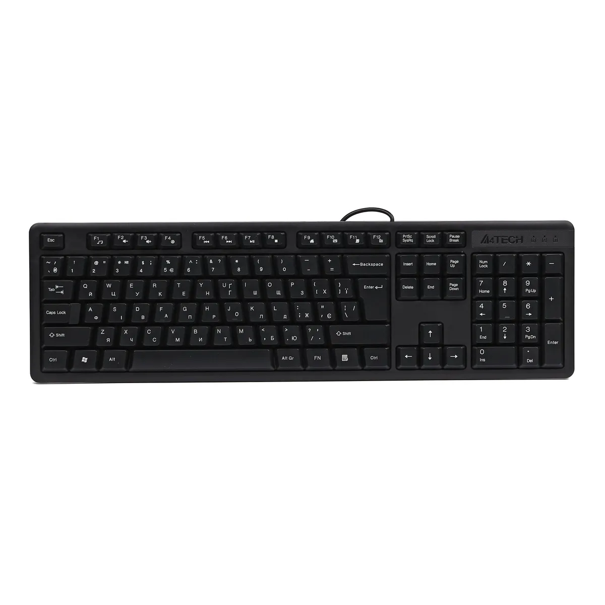 Клавіатура A4Tech KKS-3 USB Black - зображення 1