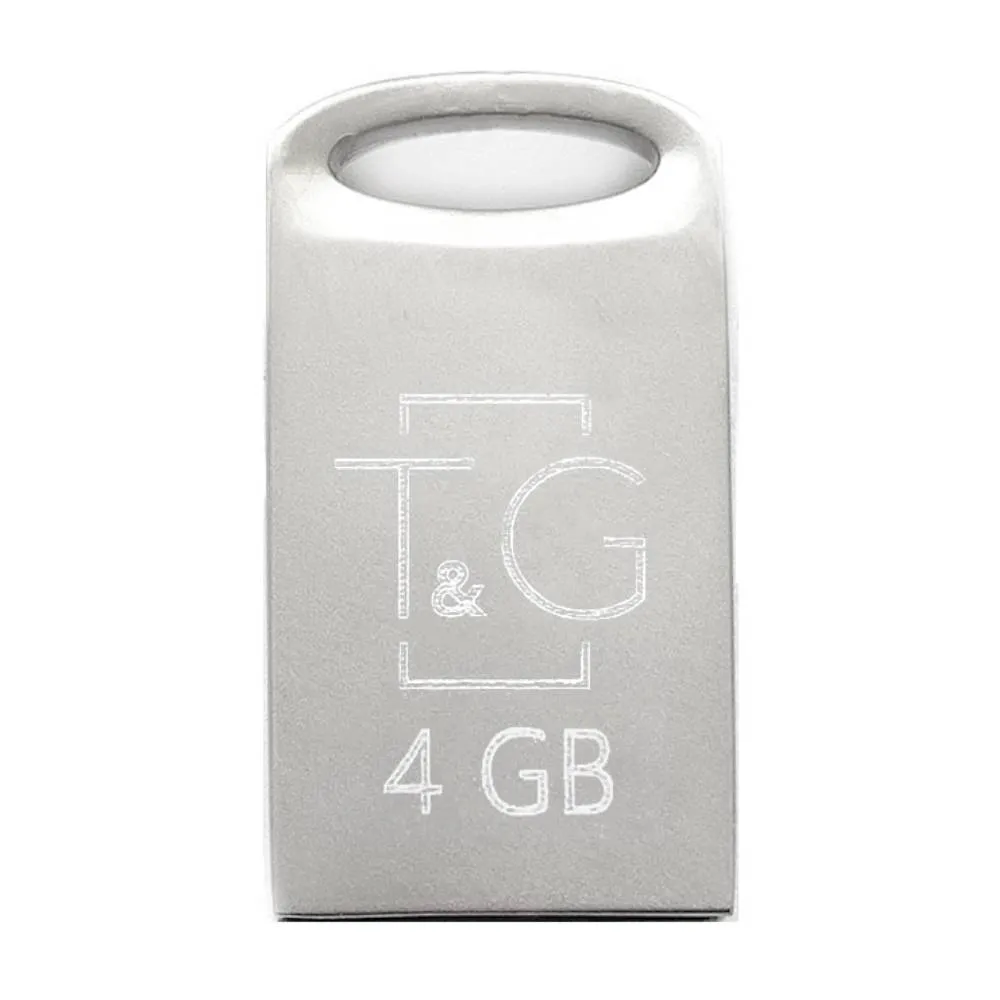 Флеш-накопичувач USB 4GB T&G 105 Metal Series Silver (TG105-4G) - зображення 1