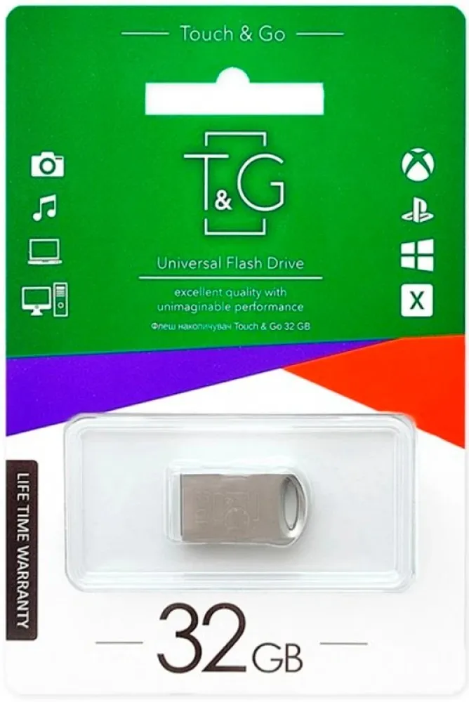 Флеш-накопичувач USB 32GB T&G 105 Metal Series Silver (TG105-32G) - мініатюра 2