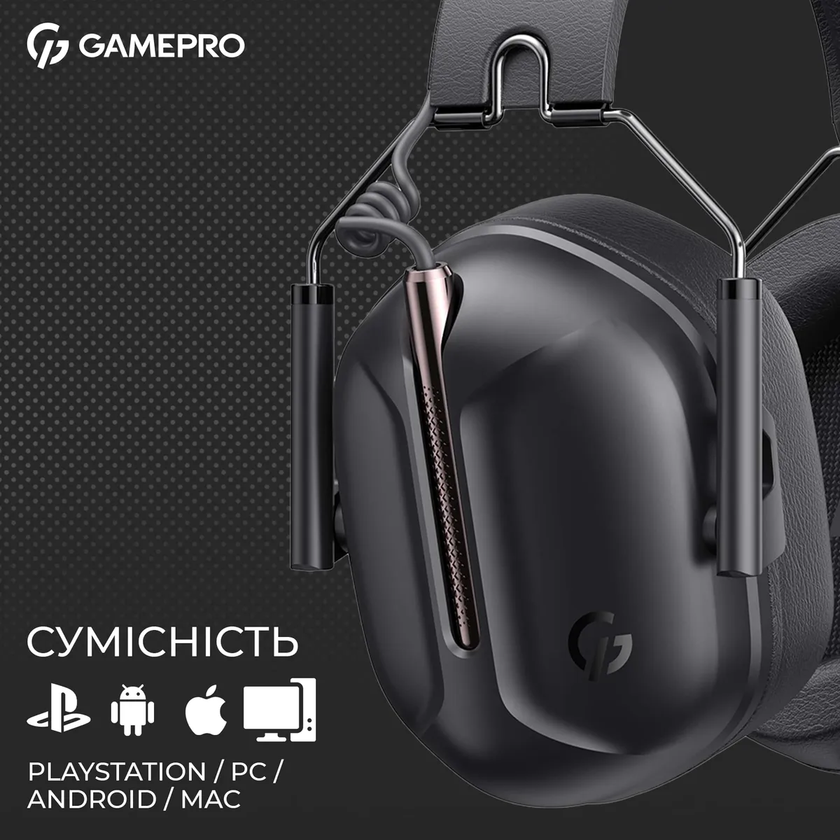 Гарнітура GamePro Genesis Hunter Black (HS1350B) - мініатюра 13