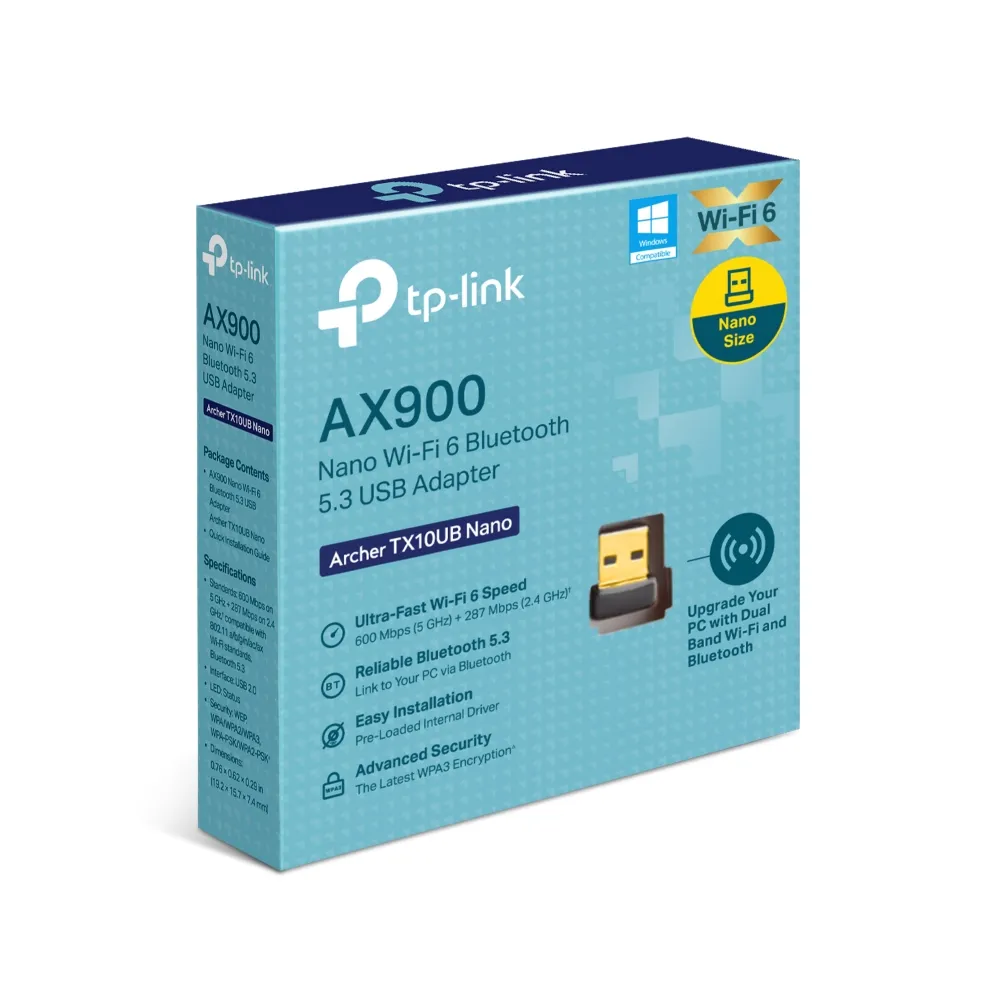 Бездротовий адаптер TP-Link Archer TX10UB Nano - зображення 1