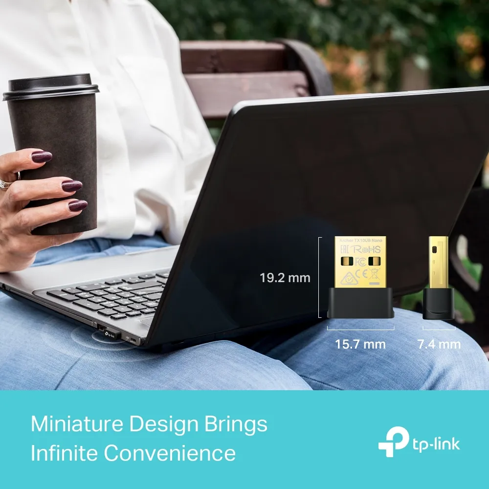 Бездротовий адаптер TP-Link Archer TX10UB Nano - мініатюра 3