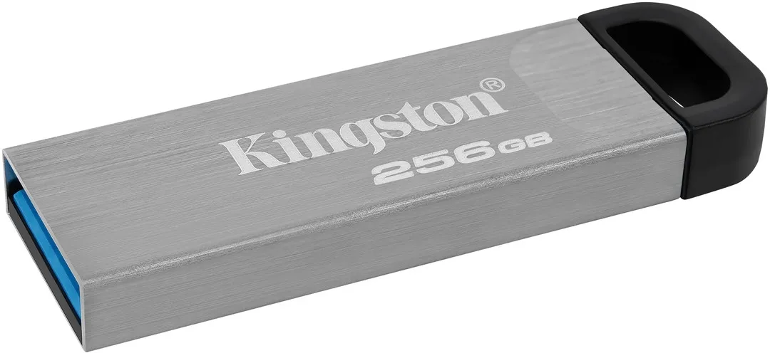 USB флеш накопичувач Kingston 256GB DT Kyson Silver/Black USB 3.2 (DTKN/256GB) - мініатюра 4