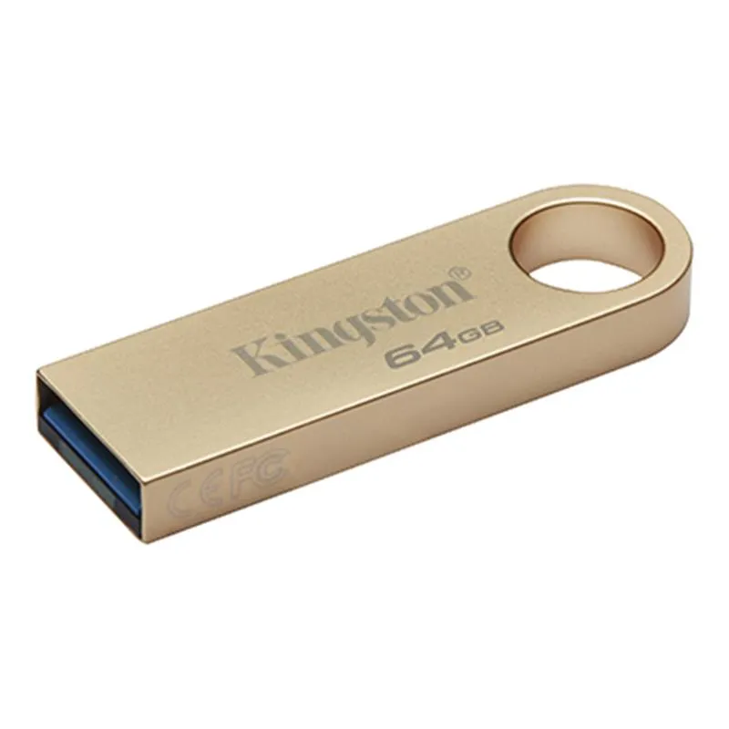 USB флеш накопичувач Kingston 64GB DataTraveler SE9 G3 Gold USB 3.2 (DTSE9G3/64GB) - мініатюра 3