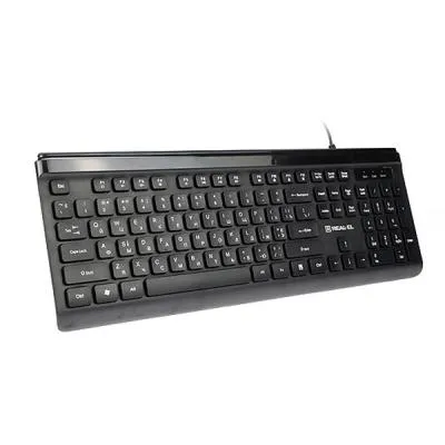 Клавіатура REAL-EL Comfort 7085 Ukr Black
