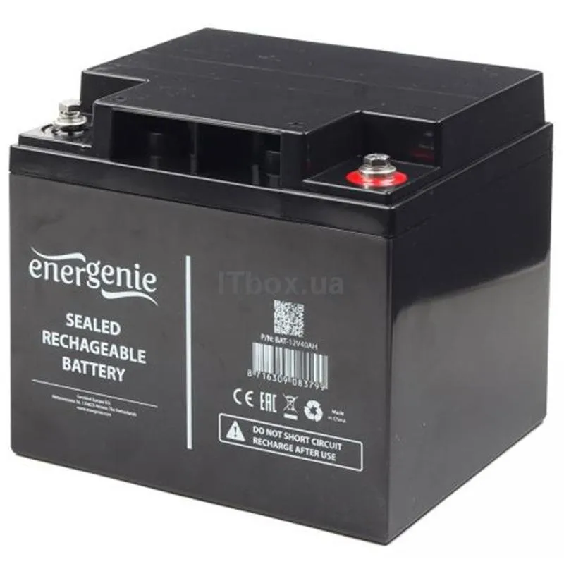 Акумуляторна батарея EnerGenie 12V 40AH (BAT-12V40AH) AGM - зображення 1